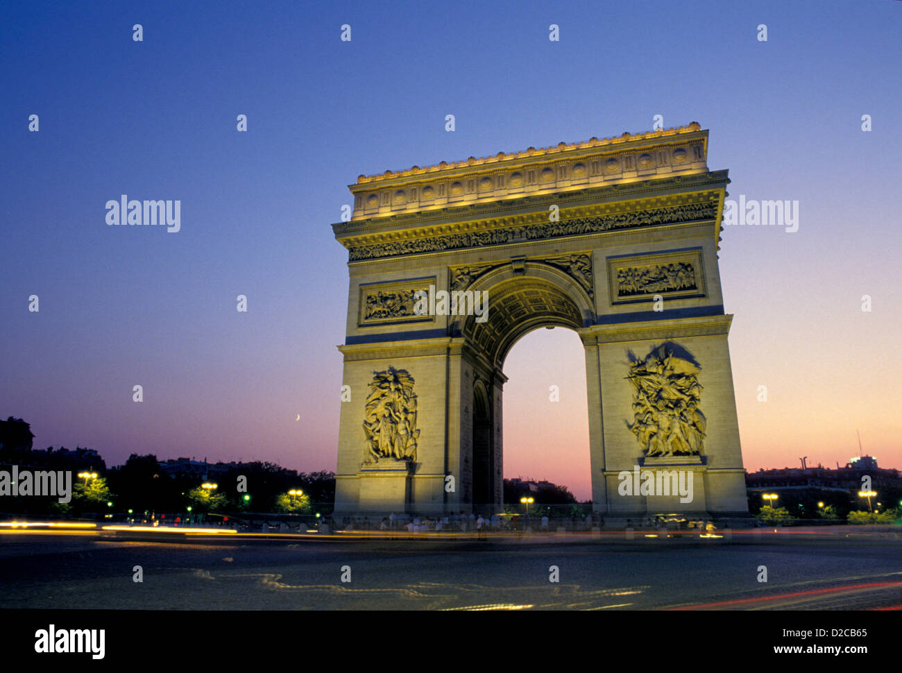 Arc de triomphe black white hi-res stock photography and images - Alamy