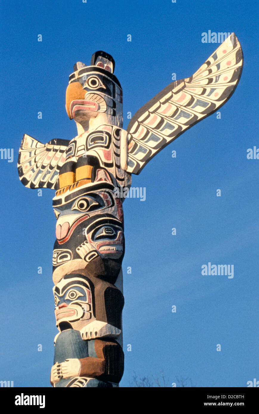 Haida Indian Totem Pole Stock Photo - Alamy