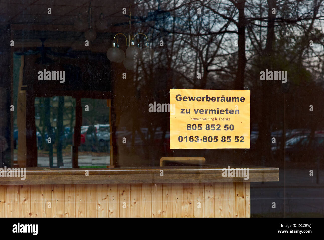 Berlin, Germany, for rent Gewerberaeume Stock Photo