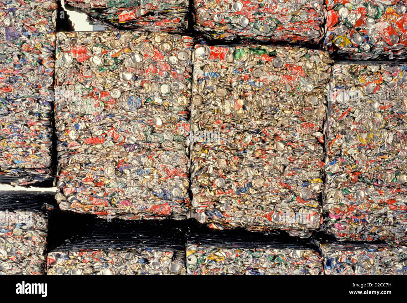 Crushed Aluminum Cans Stock Photo Alamy