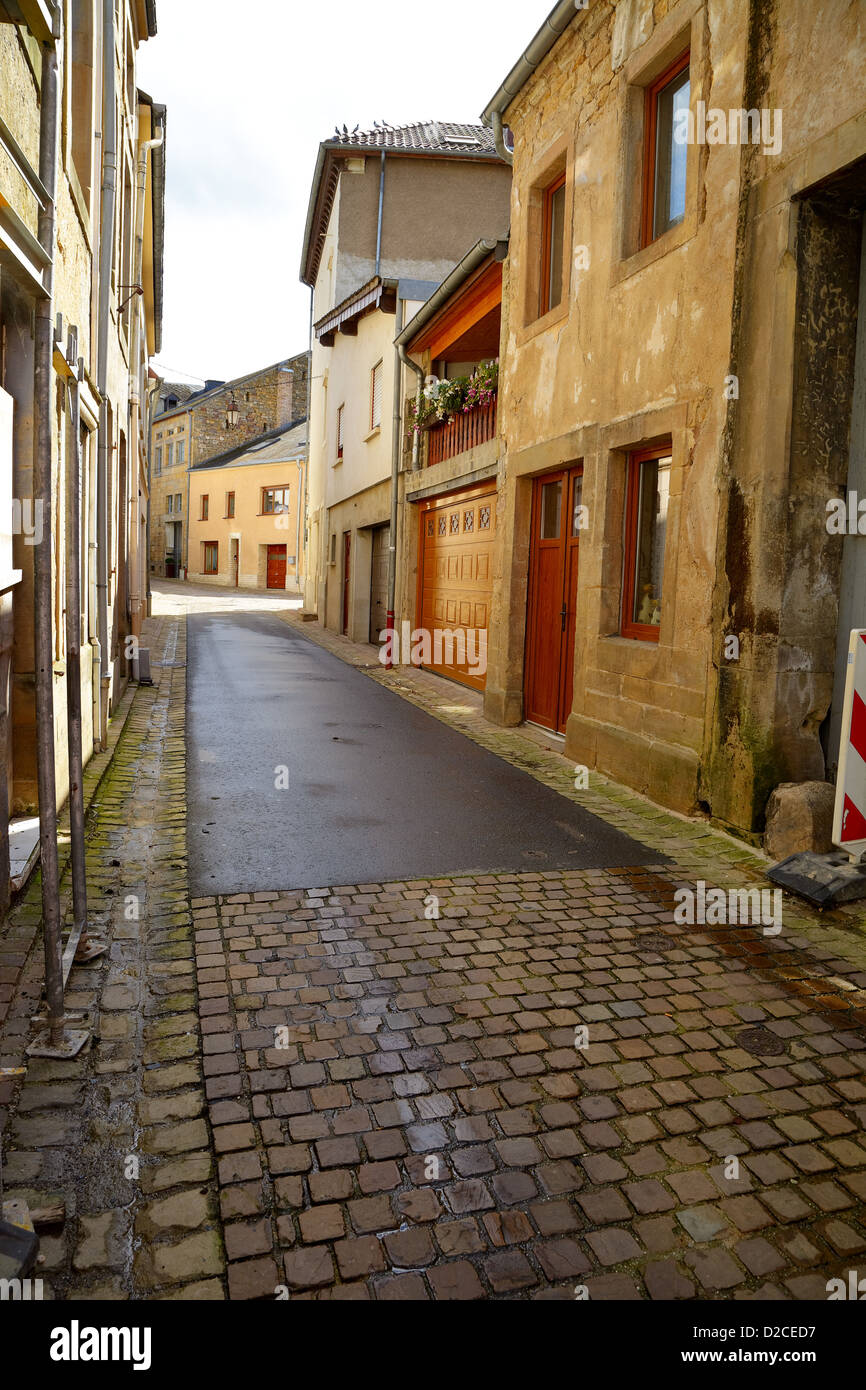 Old street in Luxembourg Stock Photo