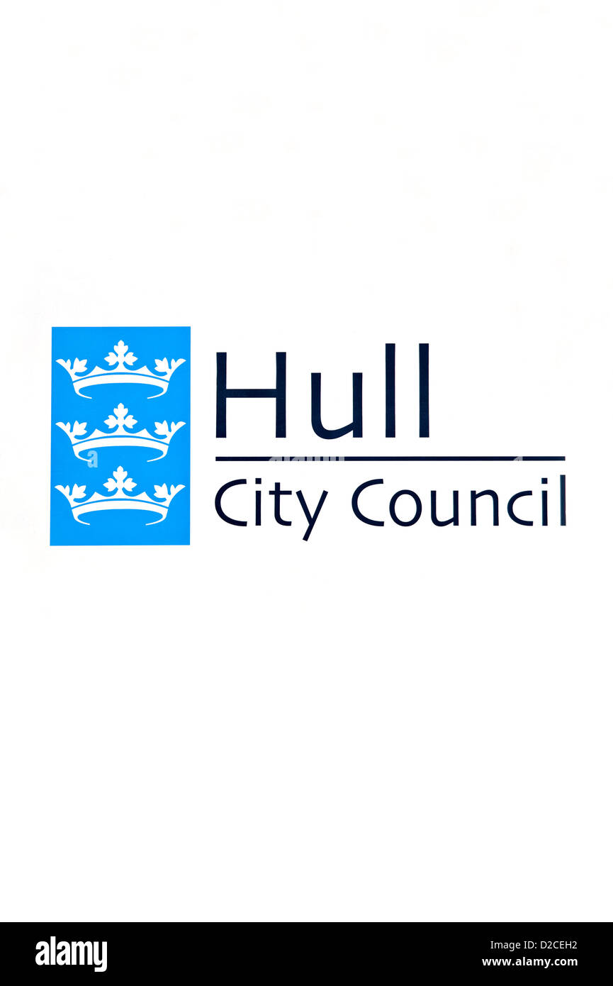 Hull City Council Logo on white background Stock Photo