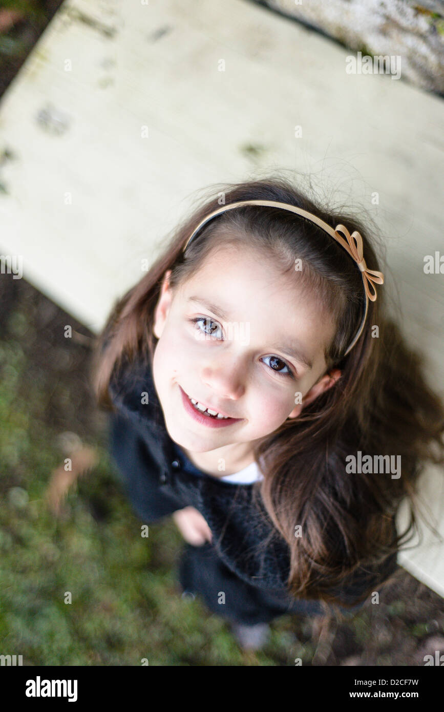 portrait of little girl outdoors Stock Photo - Alamy