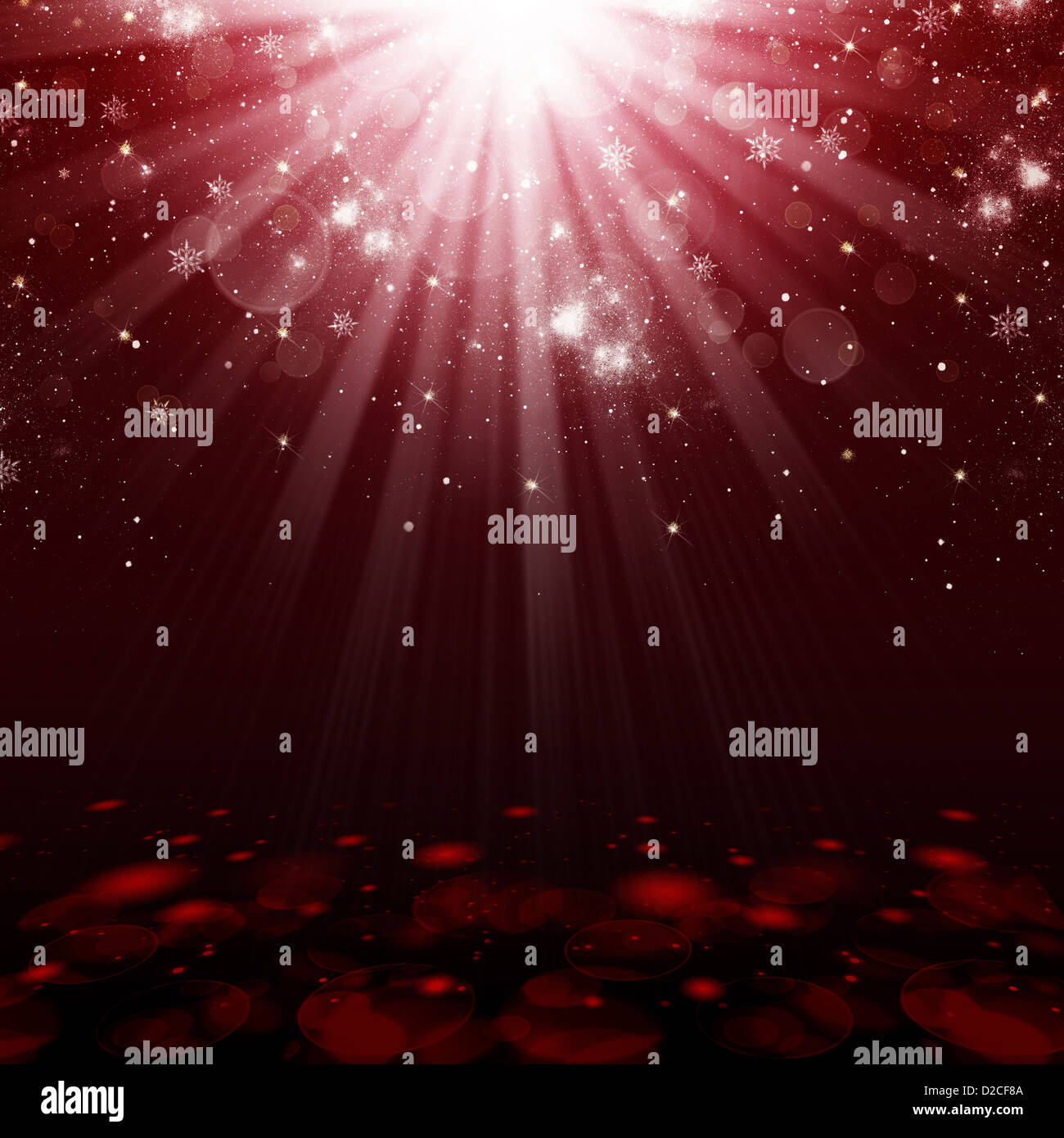 Defocused abstract red christmas background Stock Photo - Alamy