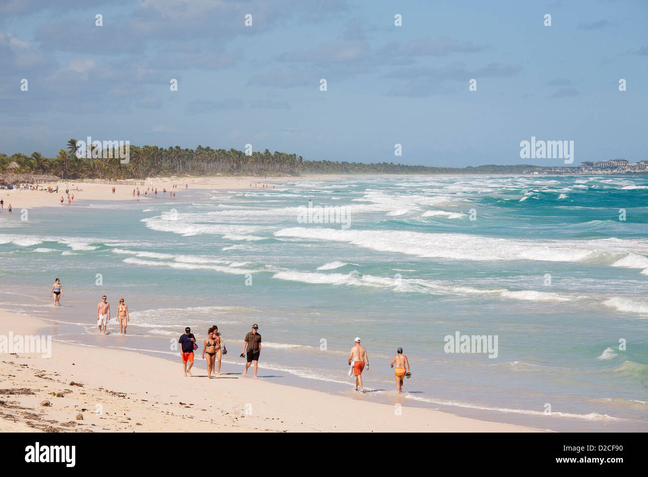 america, caribbean sea, hispaniola island, dominican republic, punta cana, hotel barcelo punta cana, beach Stock Photo