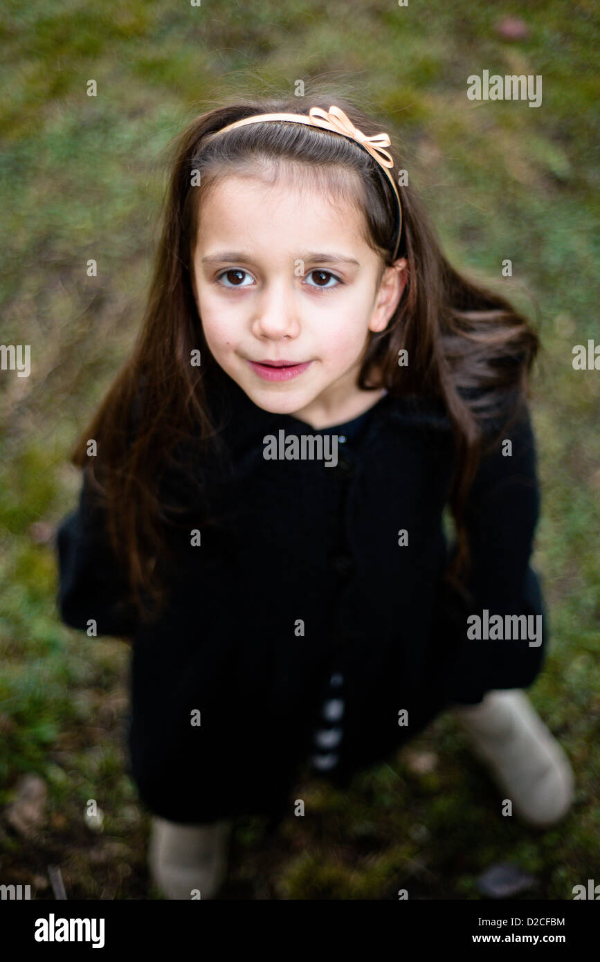 portrait of little girl outdoors Stock Photo - Alamy