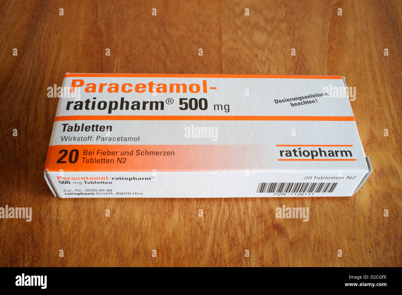 Paracetamol ratiopharm Stock Photo - Alamy