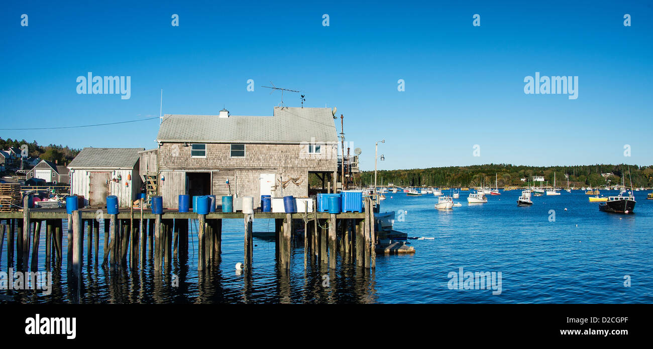 Quaint fishing village, Friendship, Maine, USA Stock Photo Alamy