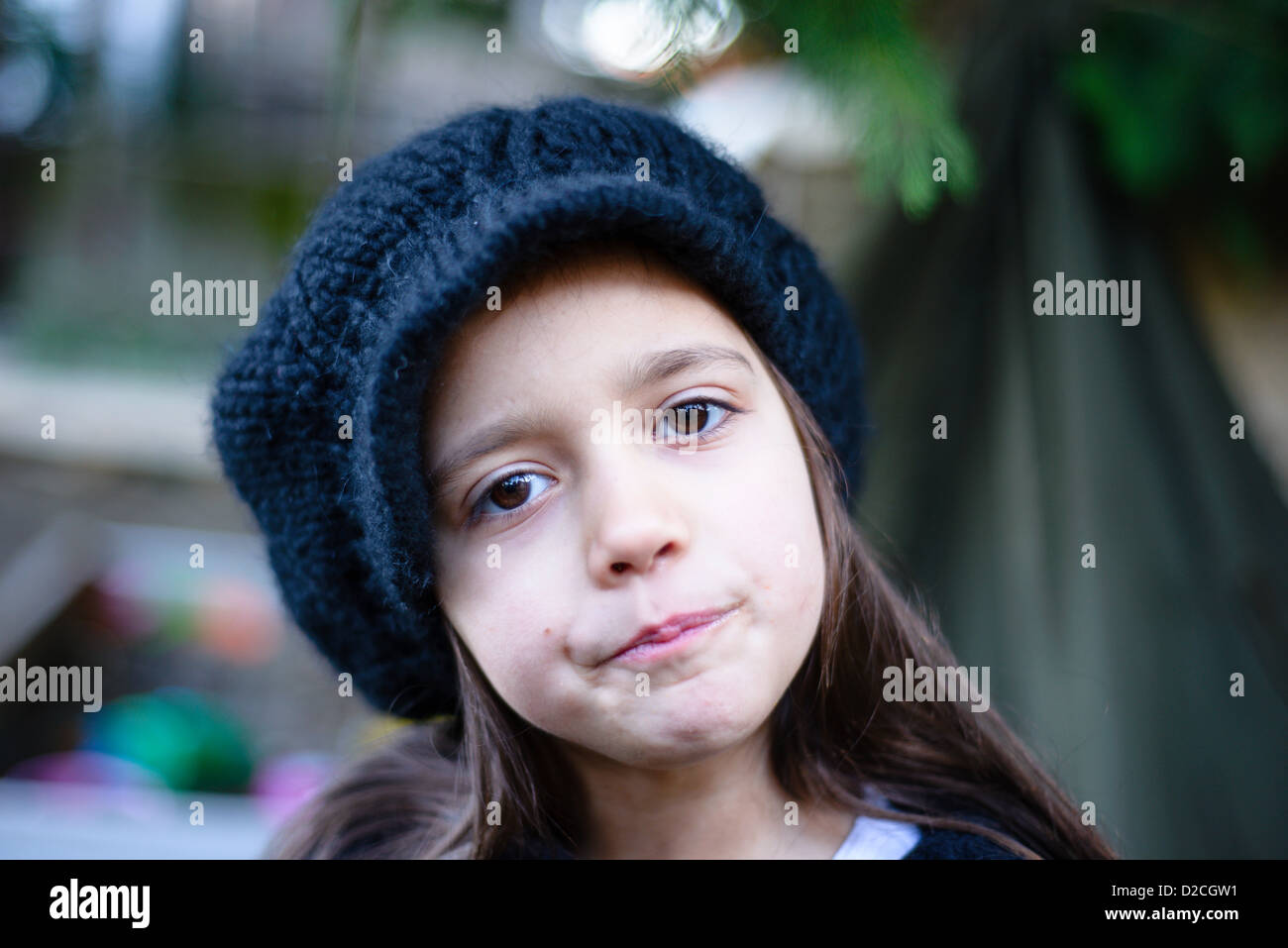 portrait of little girl outdoors Stock Photo - Alamy