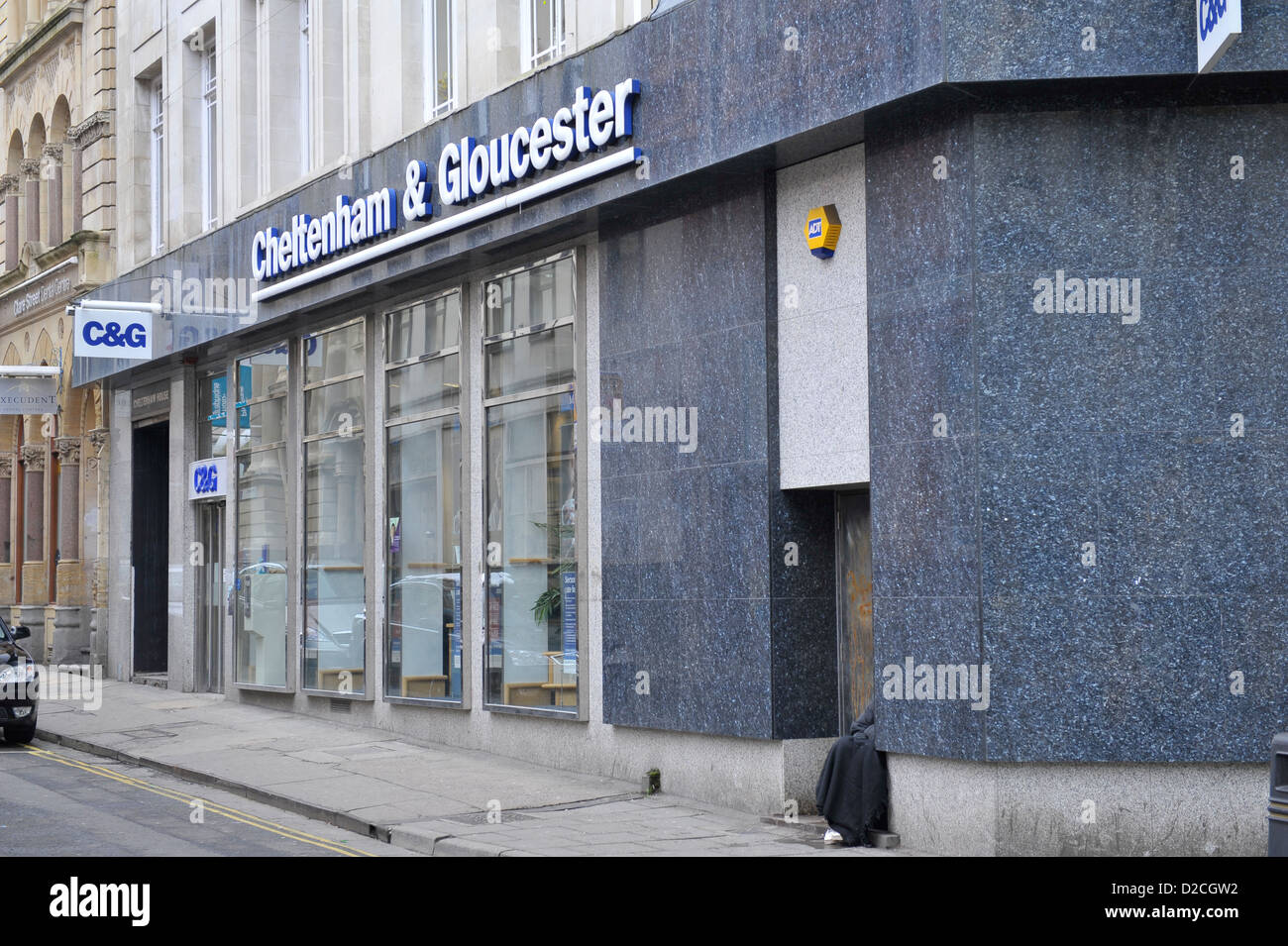 Cheltenham and Gloucester Retail shop or unit on UK street Stock Photo