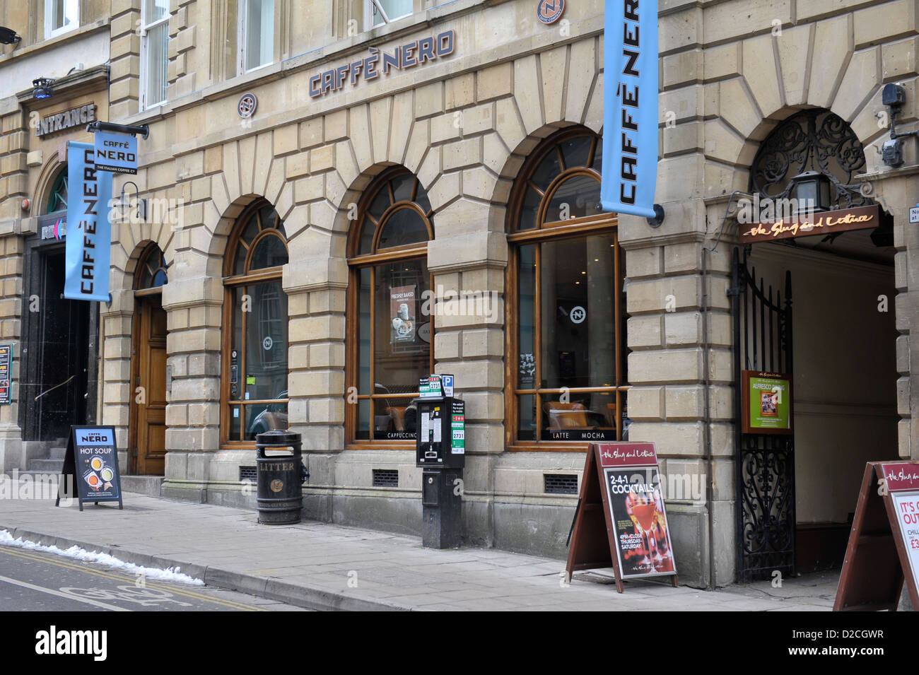 Caffe Nero Retail shop or unit on UK street Stock Photo