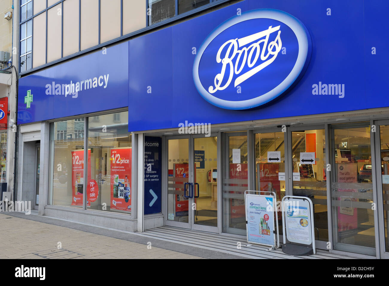 Boots Retail shop or unit on UK street Stock Photo