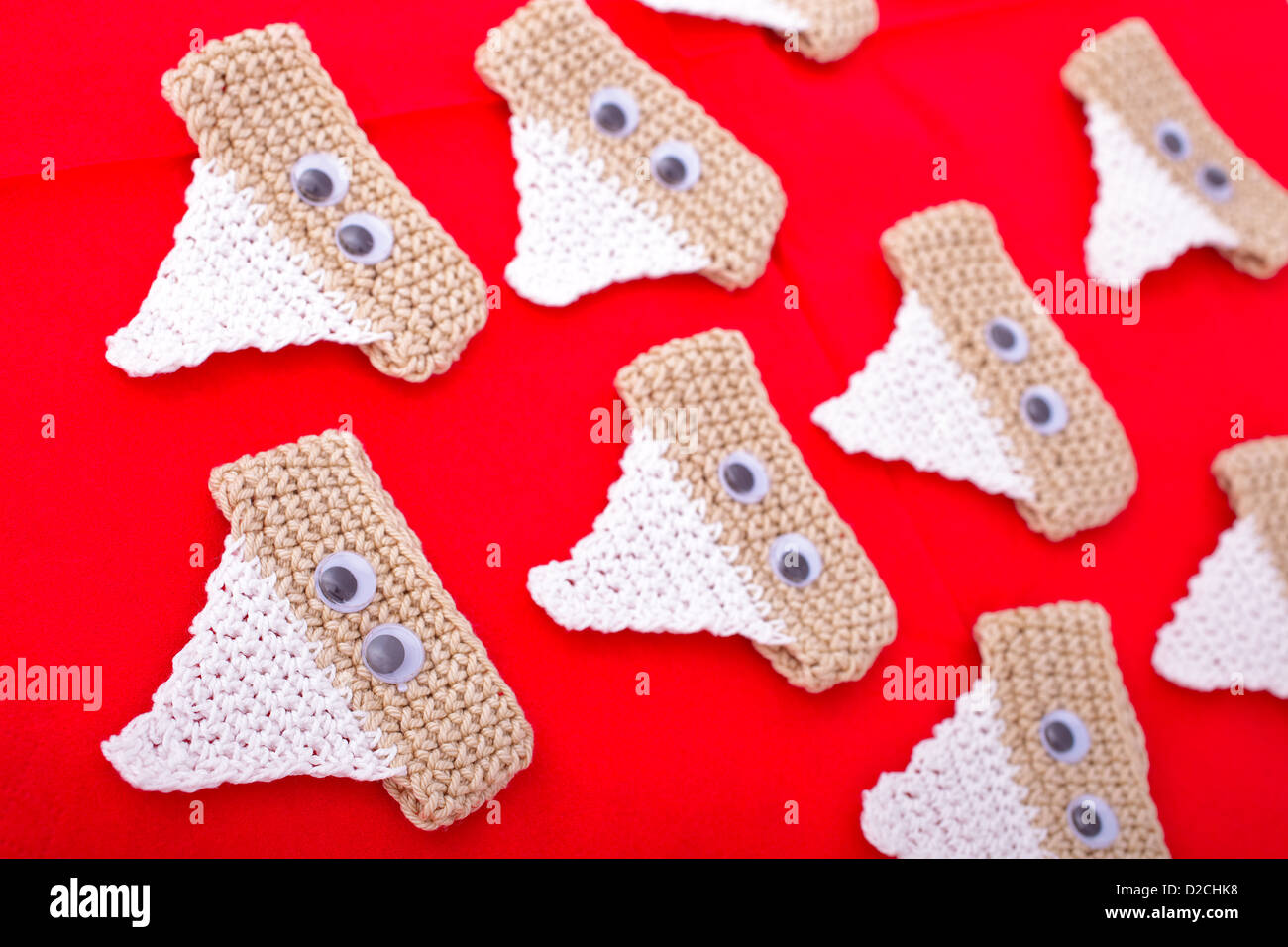 Funny Christmas napkin holder Stock Photo - Alamy