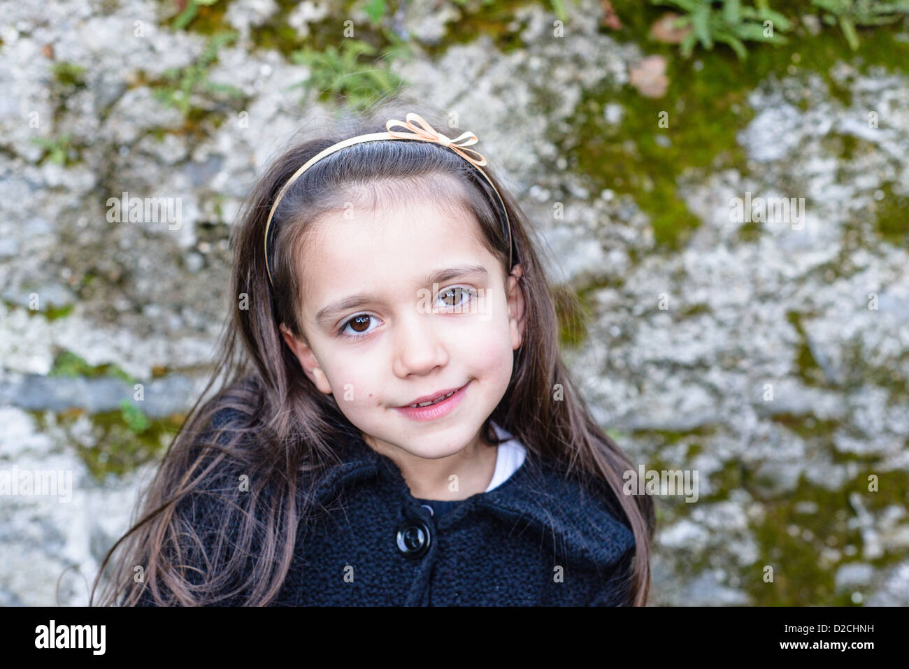 portrait of little girl outdoors Stock Photo - Alamy