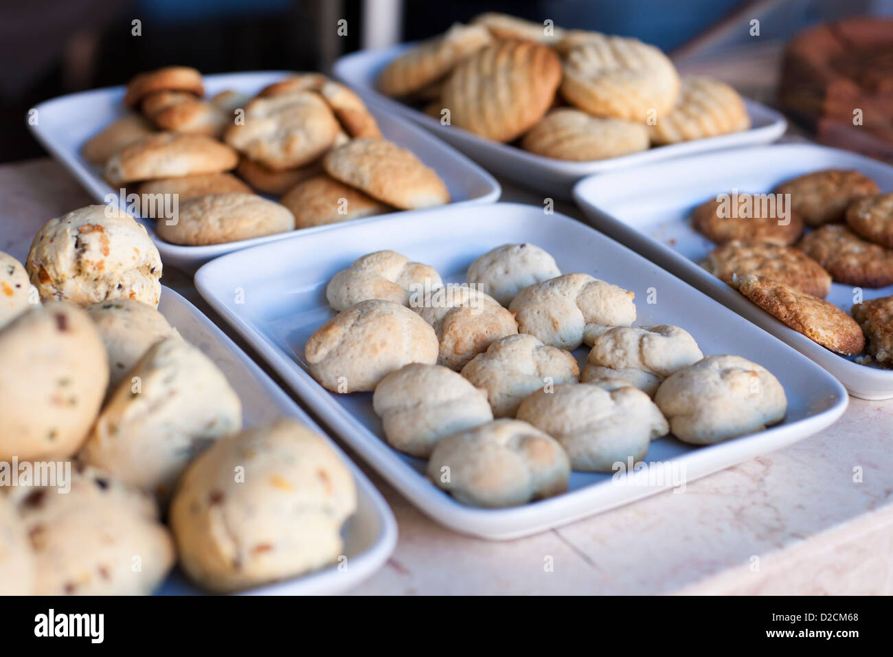 Freshly baked cookies. Stock Photo