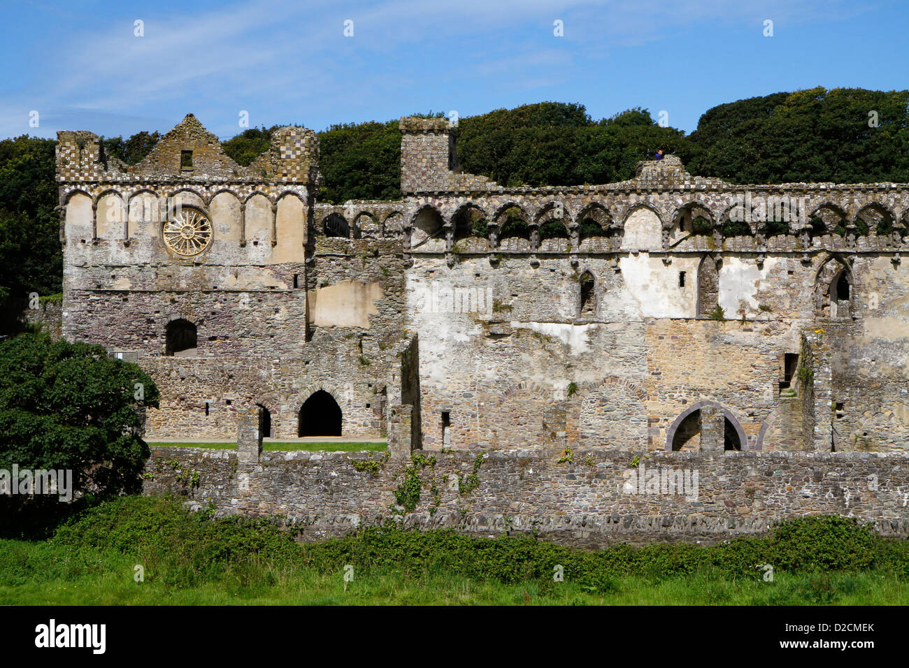 The ruin of the Bishop's Palace, St Davids, Pembrokeshire, Wales, UK Stock Photo