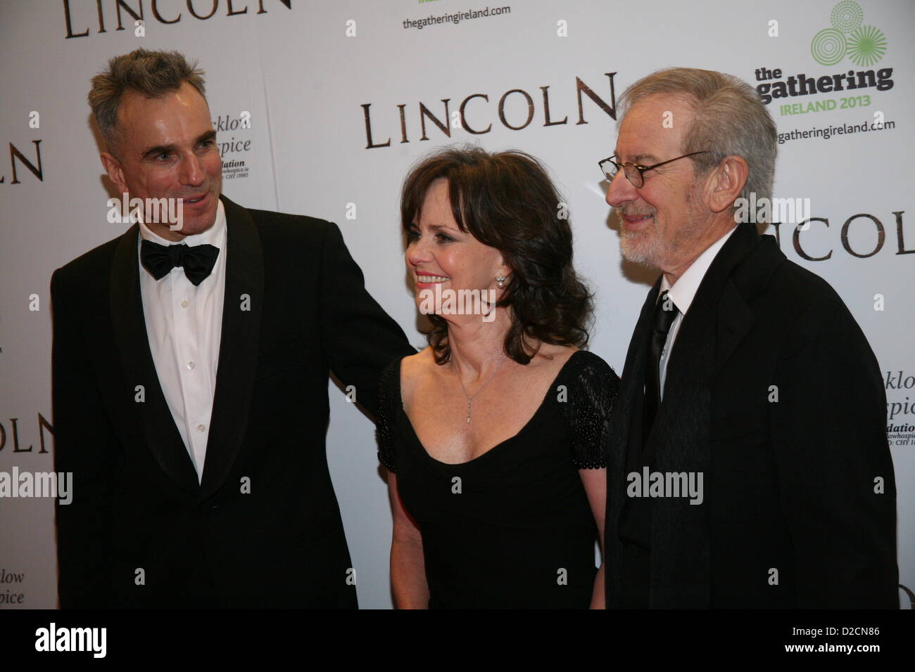 Daniel Day Lewis Sally Field And Steven Spielberg At The Lincoln Film Premiere Savoy Cinema In Dublin Ireland Sunday 20th Jan Stock Photo Alamy