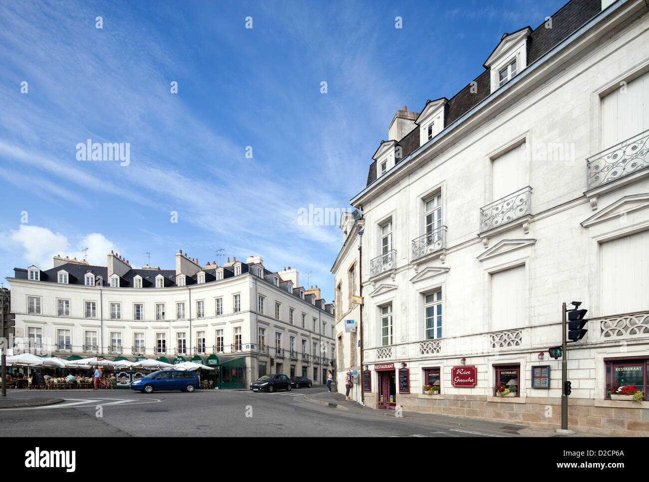 France, Morbihan, Vannes, le port, la Place Gambetta (vue aérienne Photo Stock - Alamy