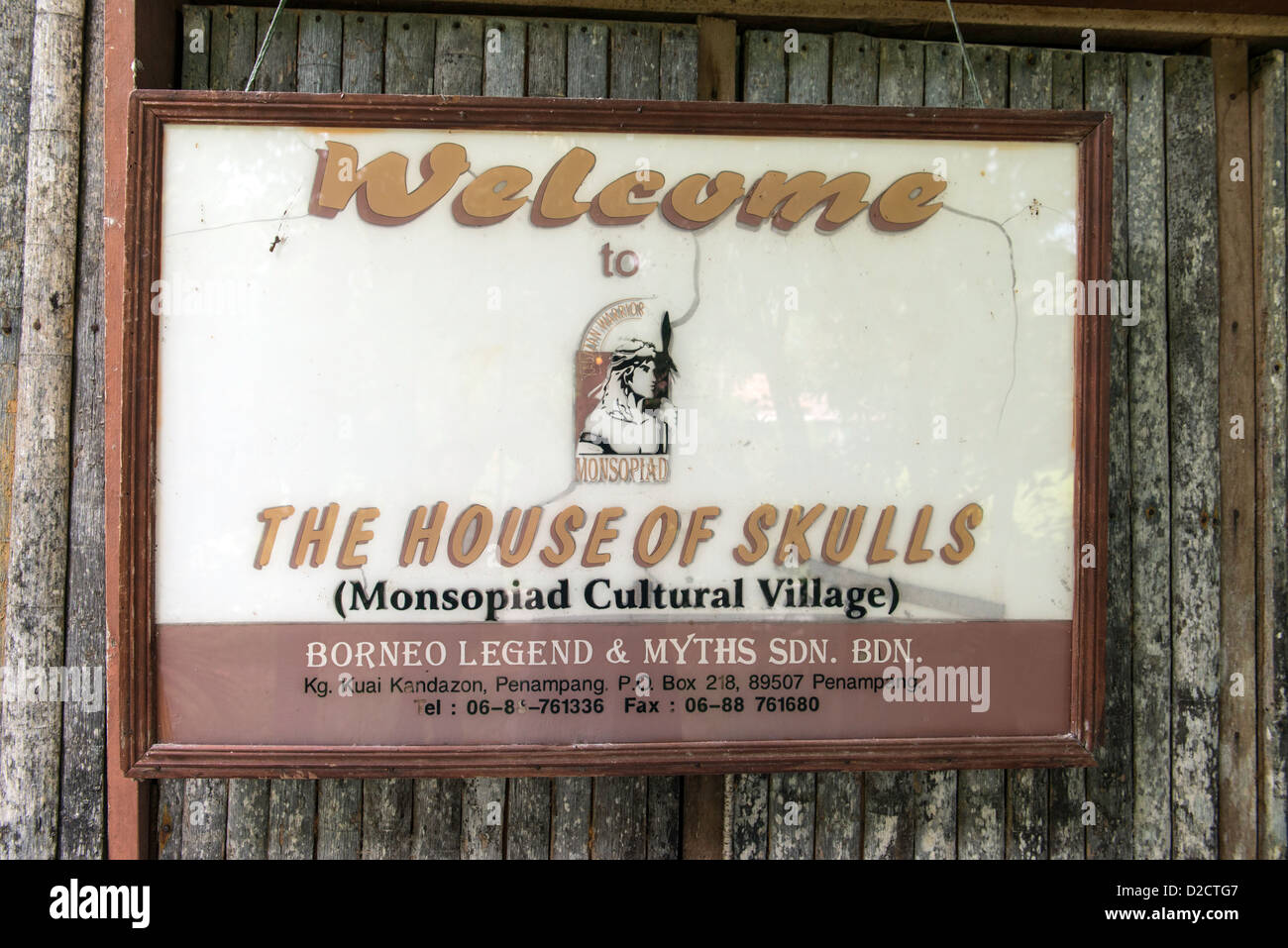 The House of Skulls Monsopiad Cultural Village Kota Kinabalu Borneo Malaysia Stock Photo