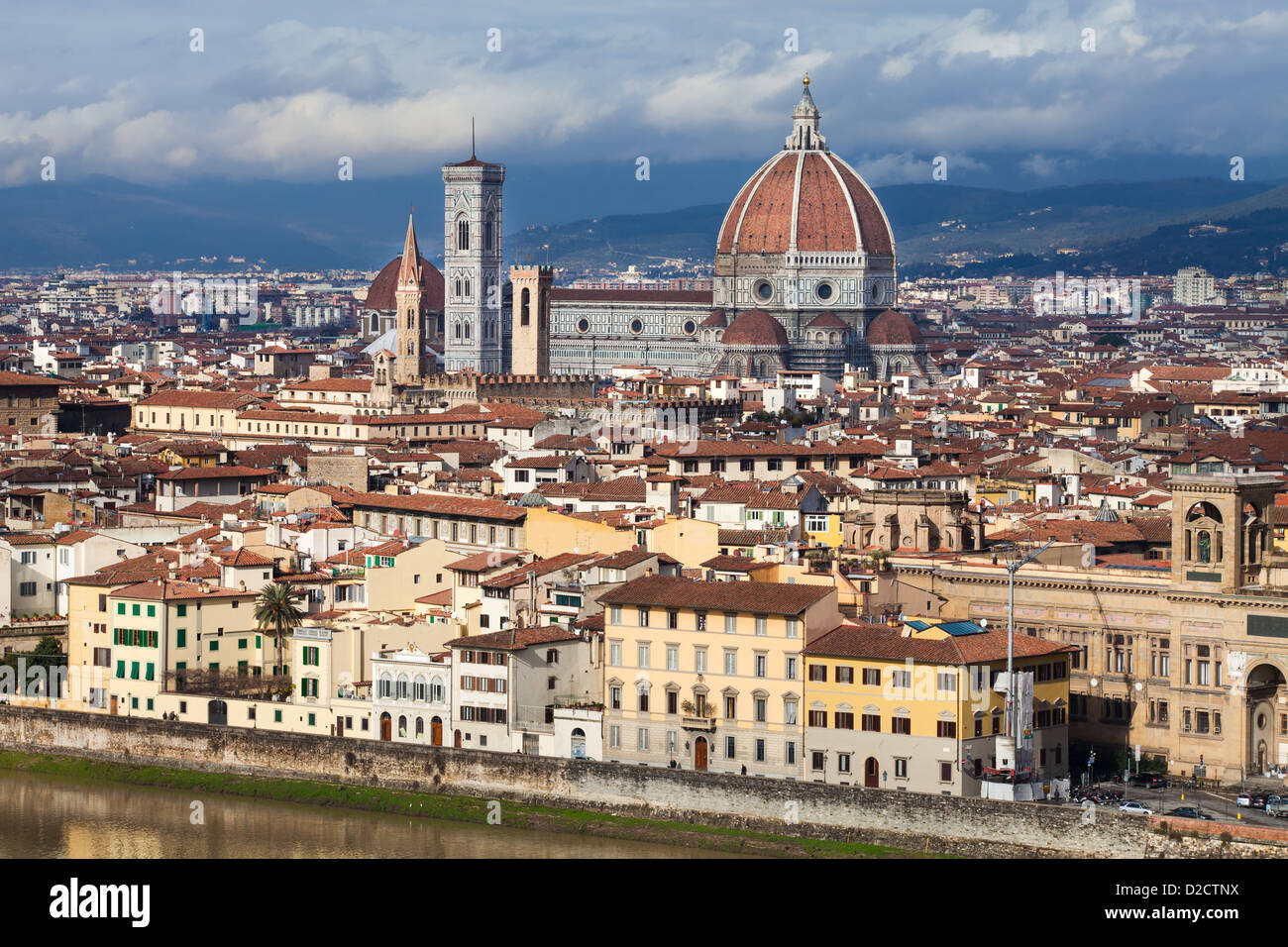 Florence View From Piazzale Michelangelo Stock Photo