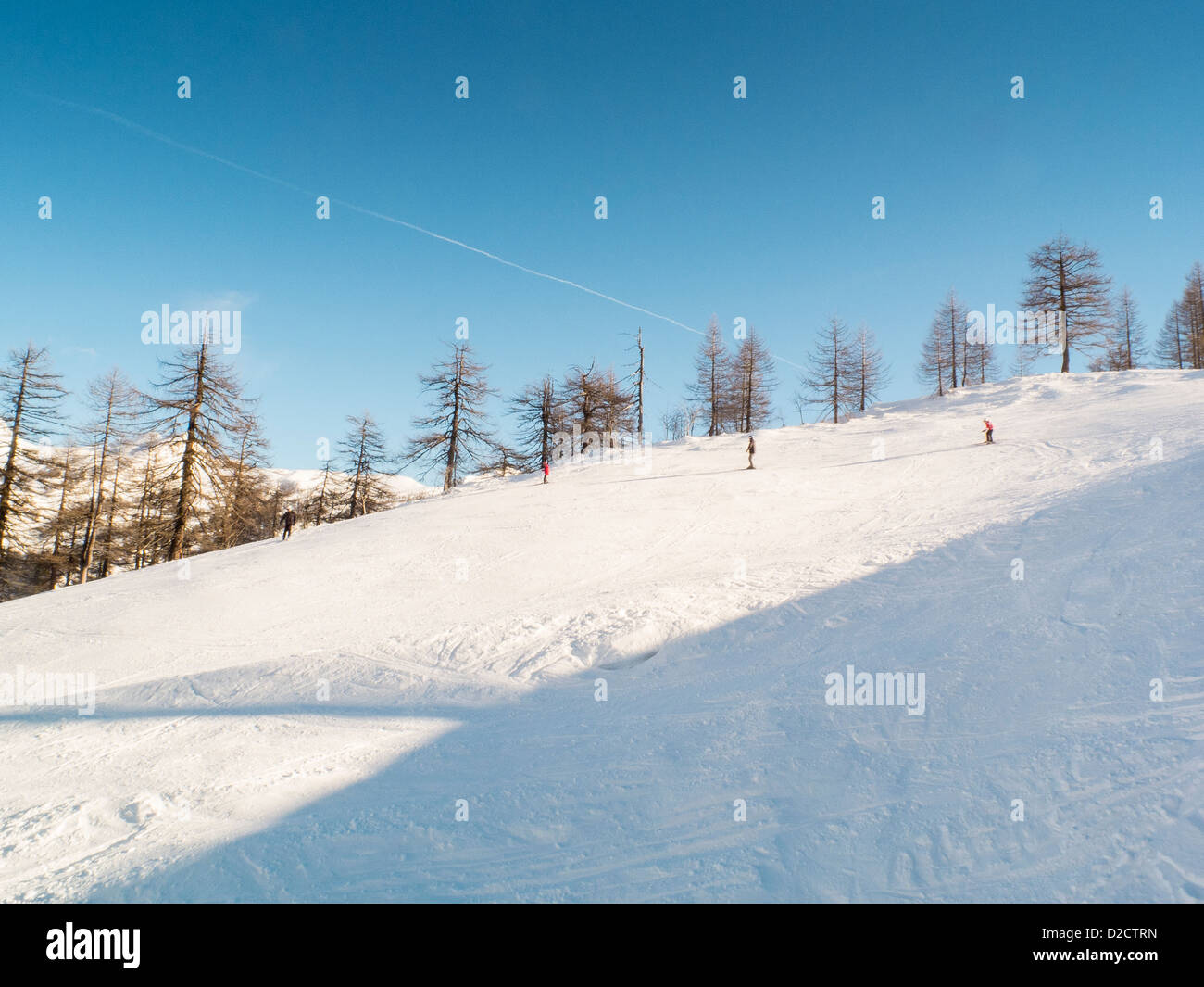 skiers in the mountains, Alpe Devero, Piedmont, Italy Stock Photo - Alamy