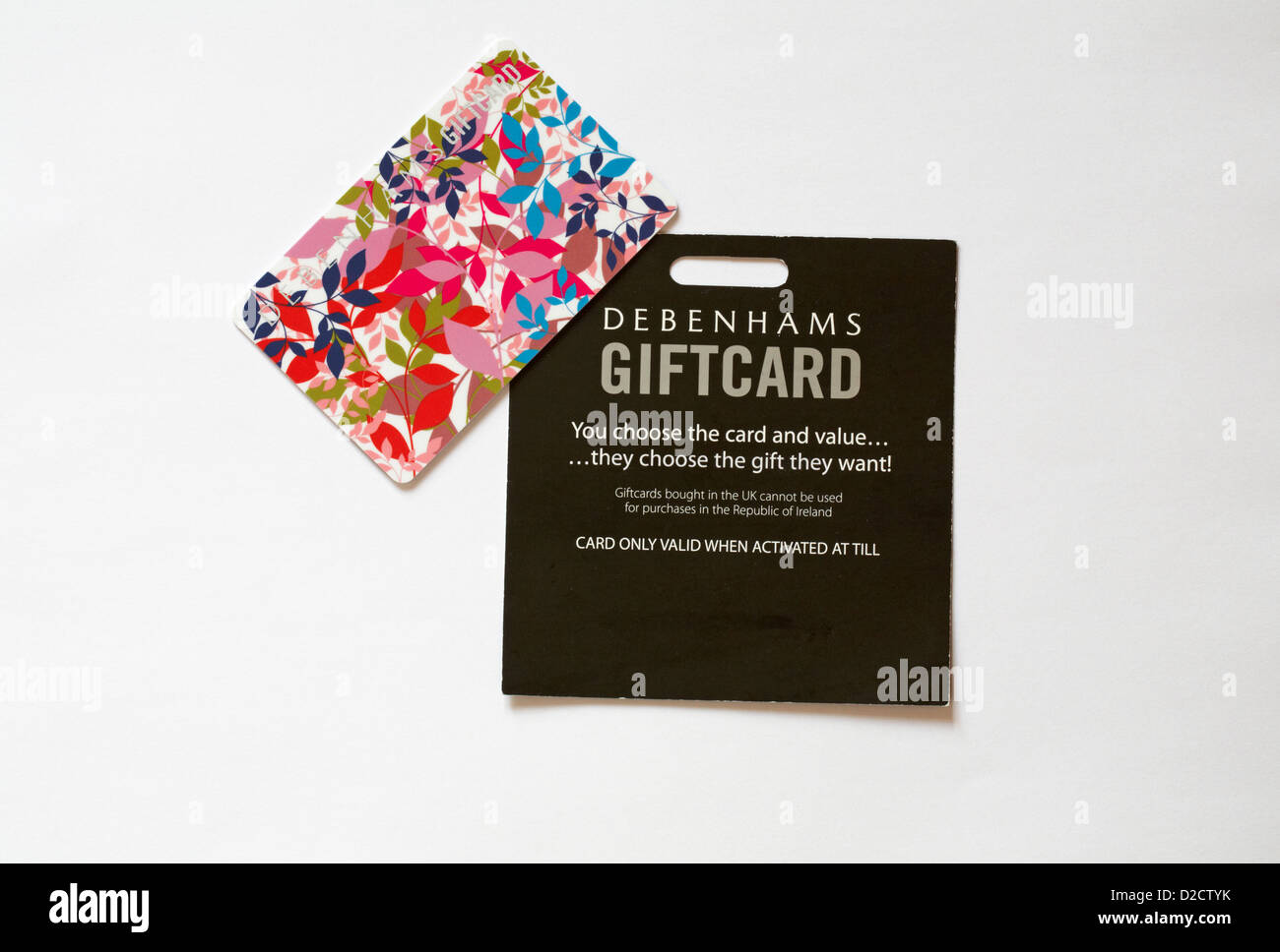 Debenhams gift sales card