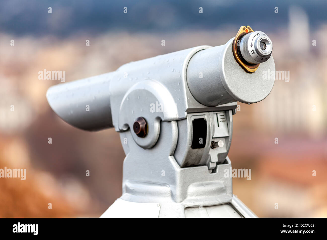 Coin Telescope Stock Photo