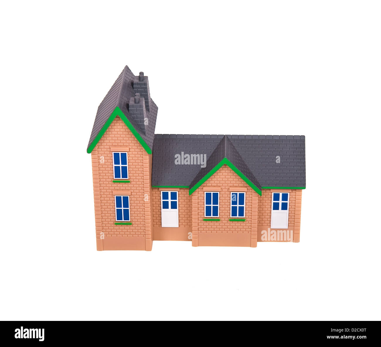 toy house isolated on white background Stock Photo - Alamy