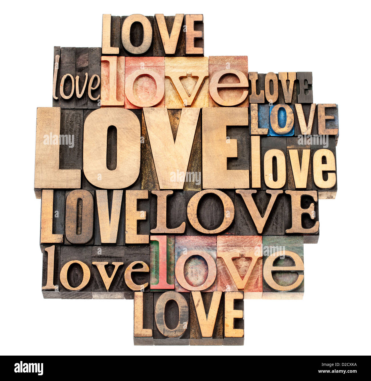 Love word collage hires stock photography and images Alamy