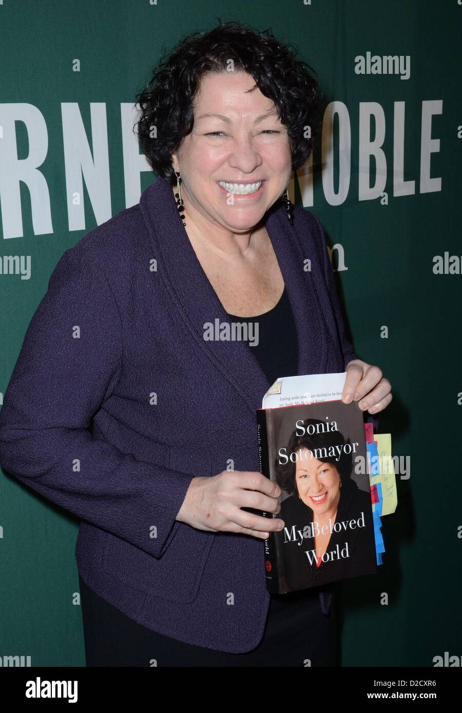 Sonia Sotomayor arrivals Supreme Court Justice Sonia Sotomayor Booksigning MY BELOVED WORLD Barnes Noble Union Square New York Stock Photo