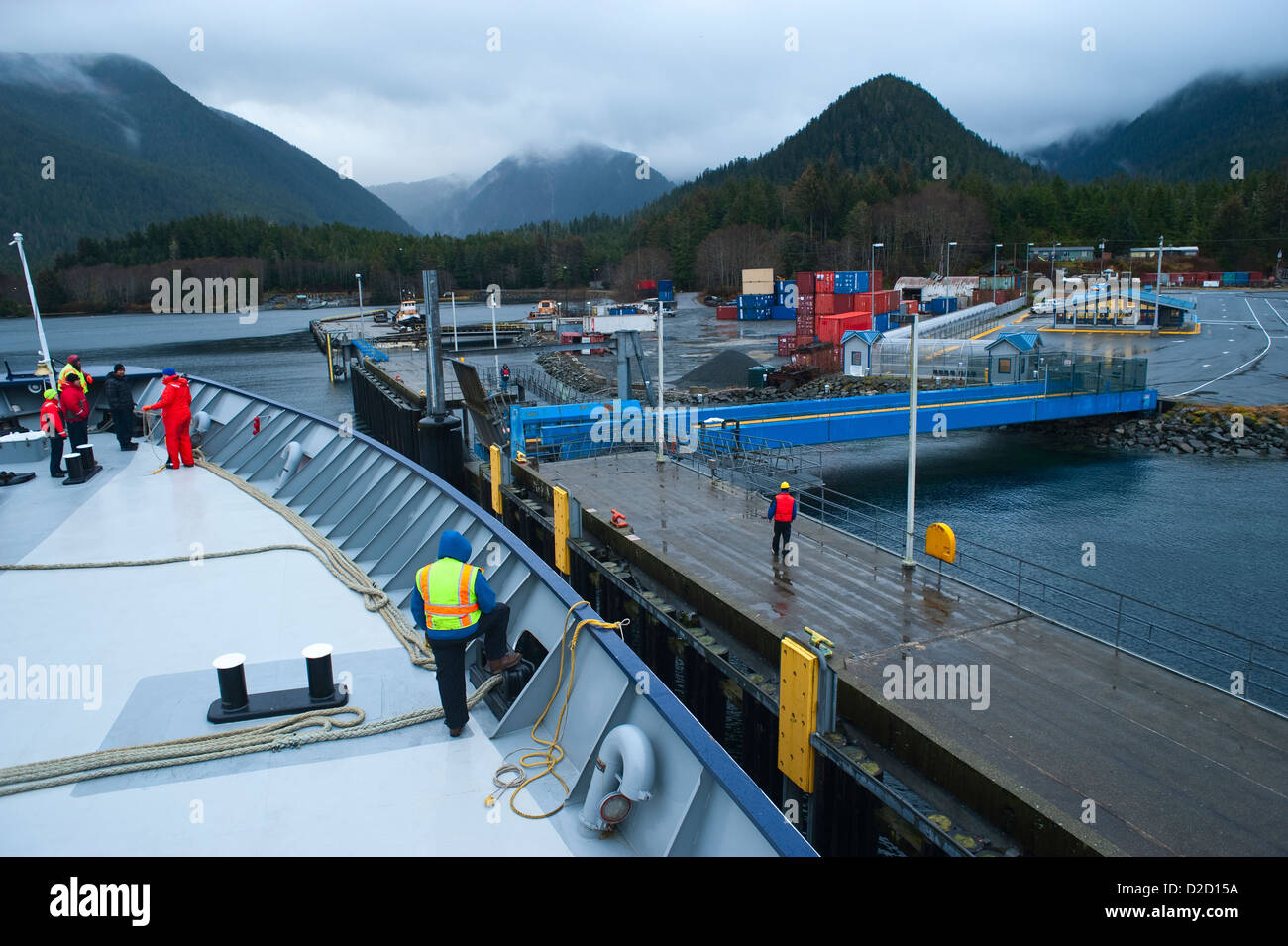 Alaska Marine Highway Ferry Malaspina Docking At The Sitka Terminal Alaska Usa Stock Photo Alamy