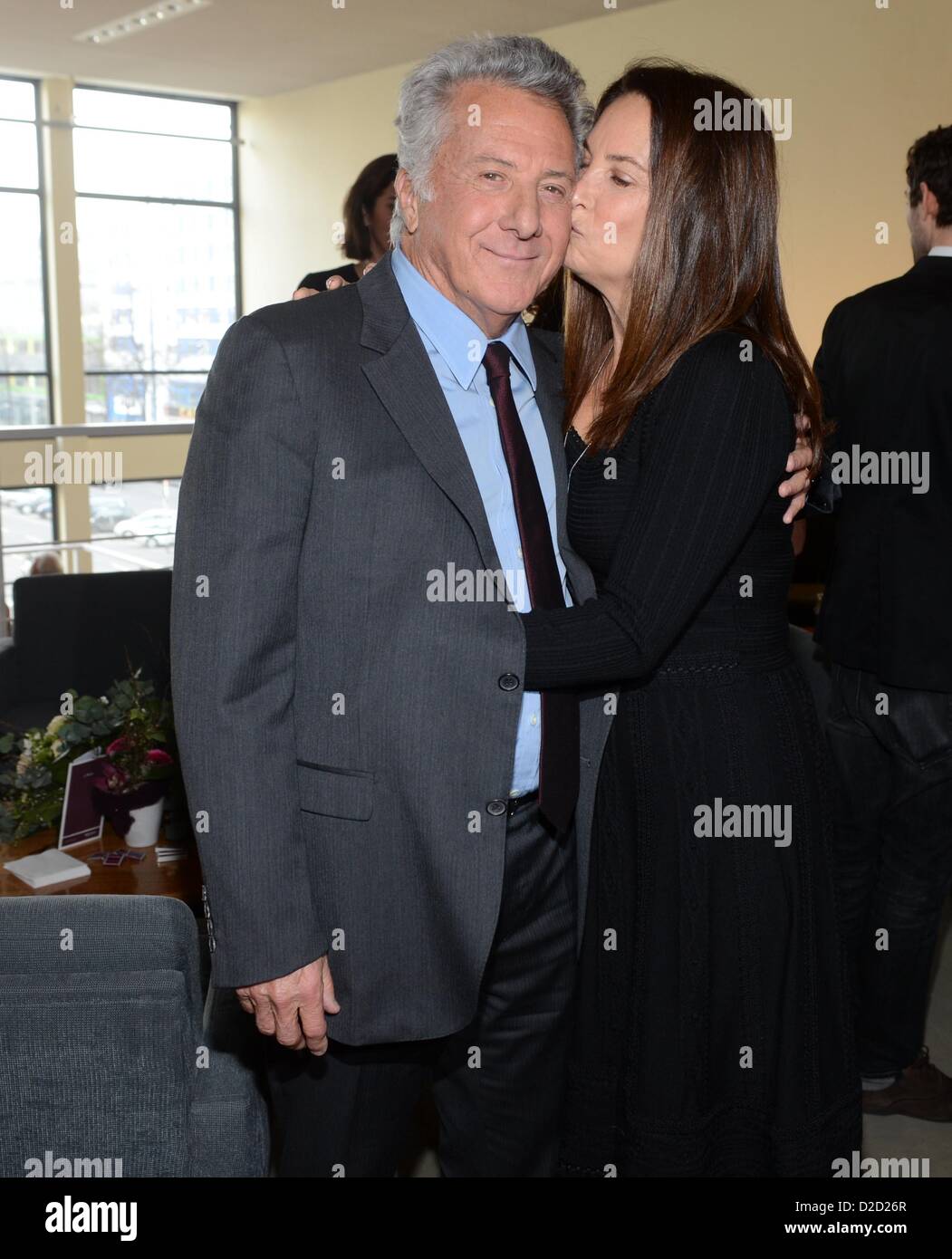 Dustin Hoffman with his wife Lisa Gottsegen attend to Germany's