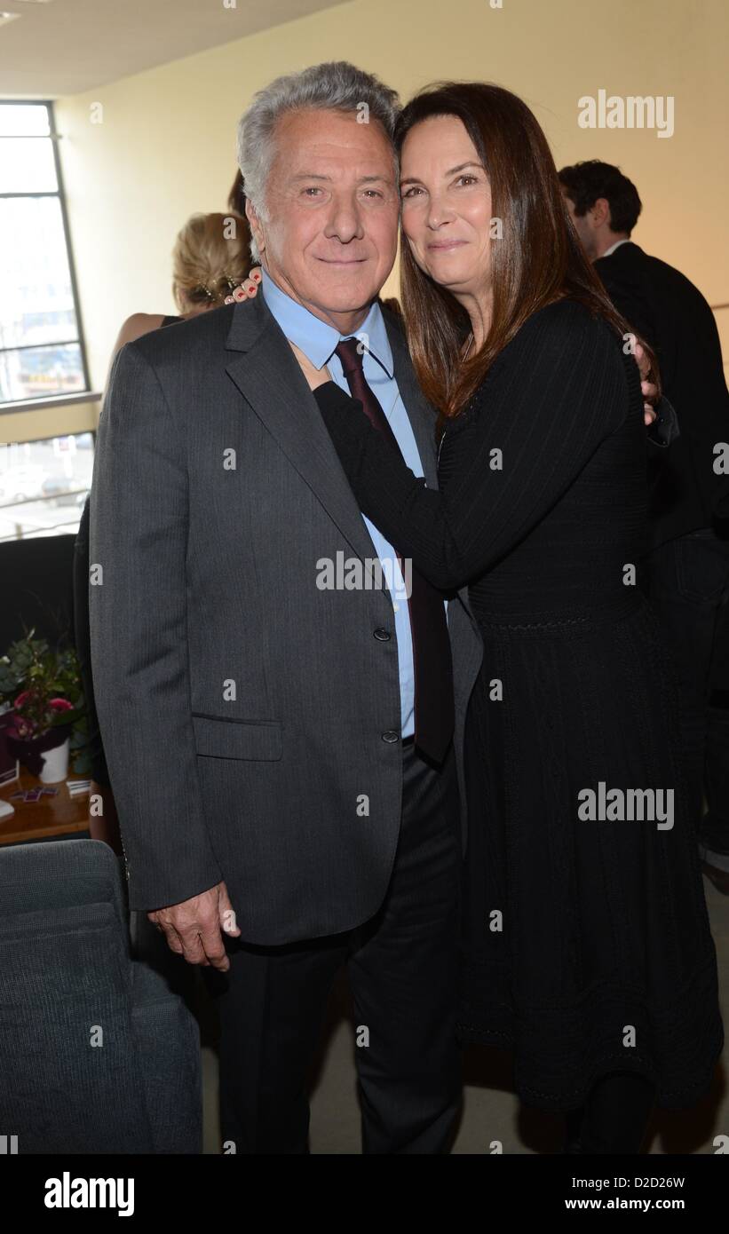 Dustin Hoffman with his wife Lisa Gottsegen attend to Germany's