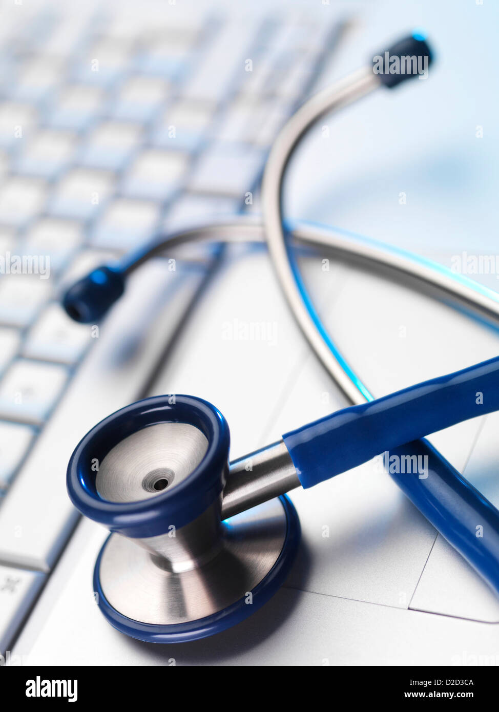 Stethoscope and keyboard Stock Photo - Alamy