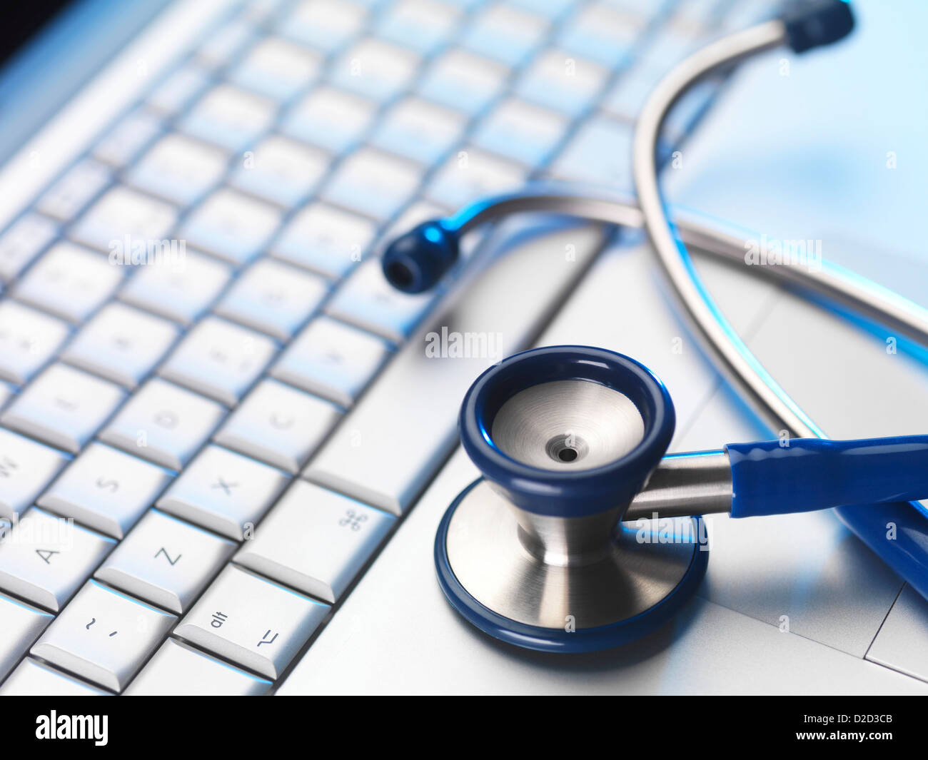 Stethoscope and keyboard Stock Photo - Alamy