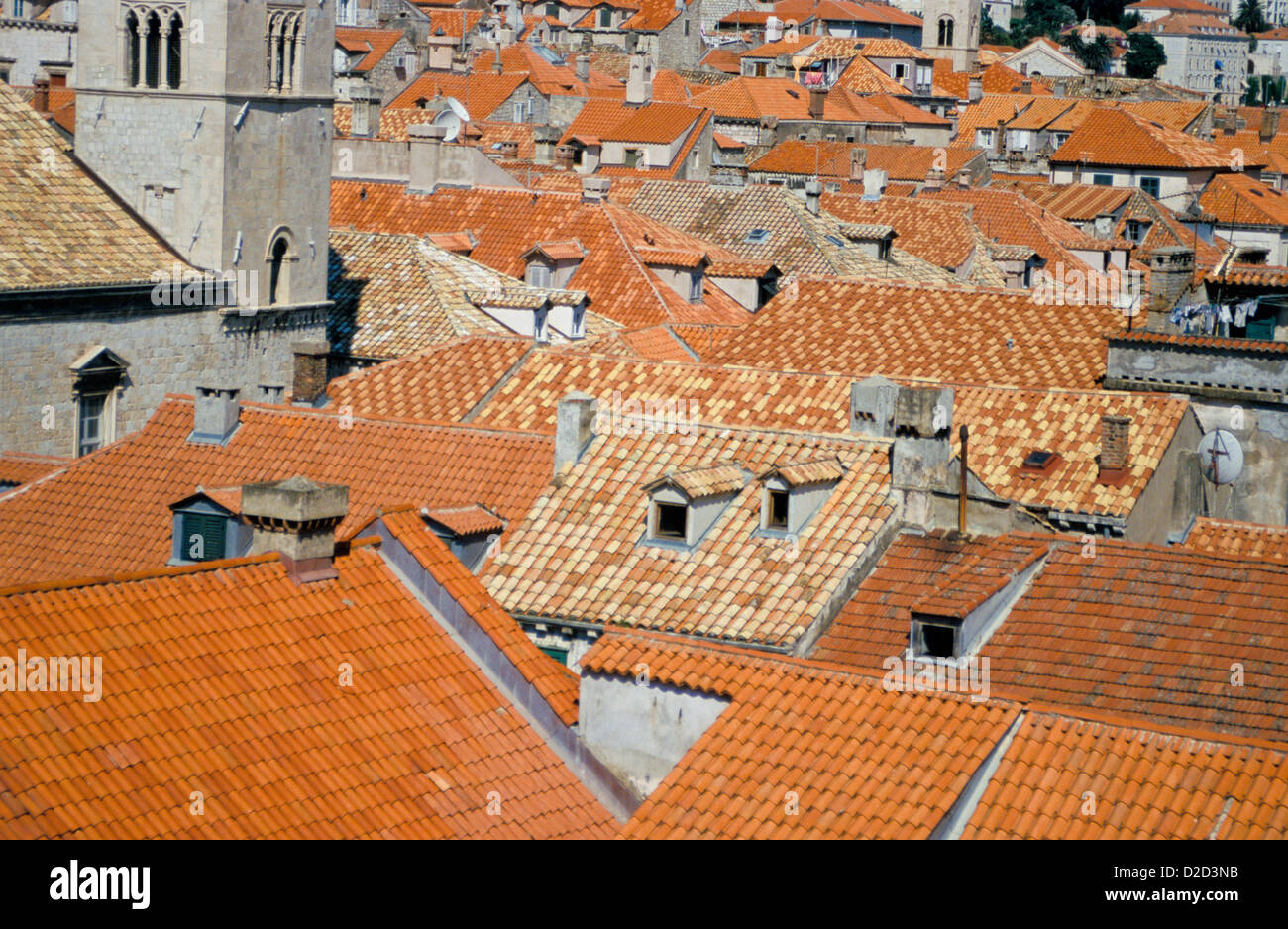 Croatia, Dubrovnik. Rooftops Stock Photo - Alamy