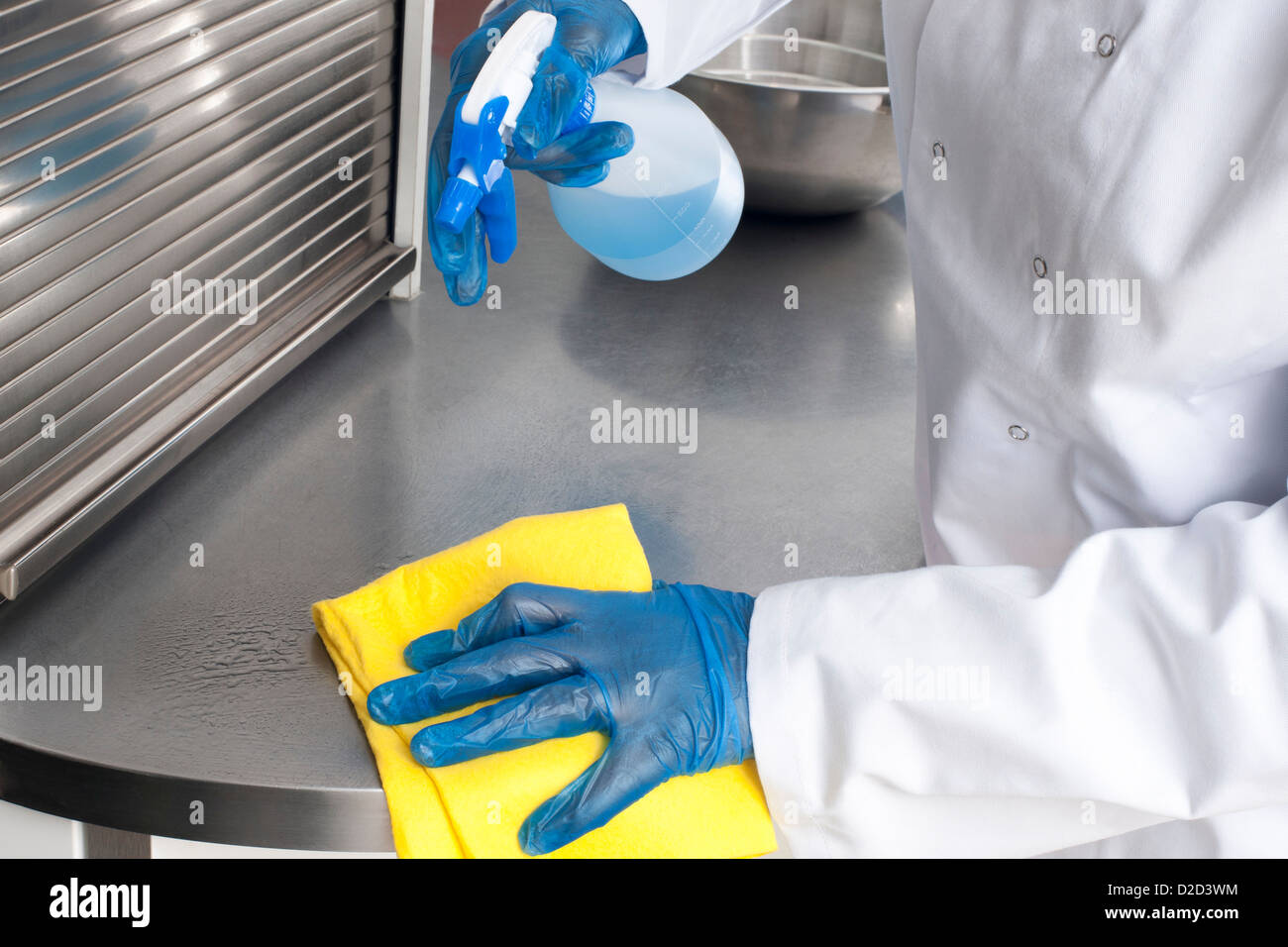 MODEL RELEASED Kitchen hygiene Stock Photo