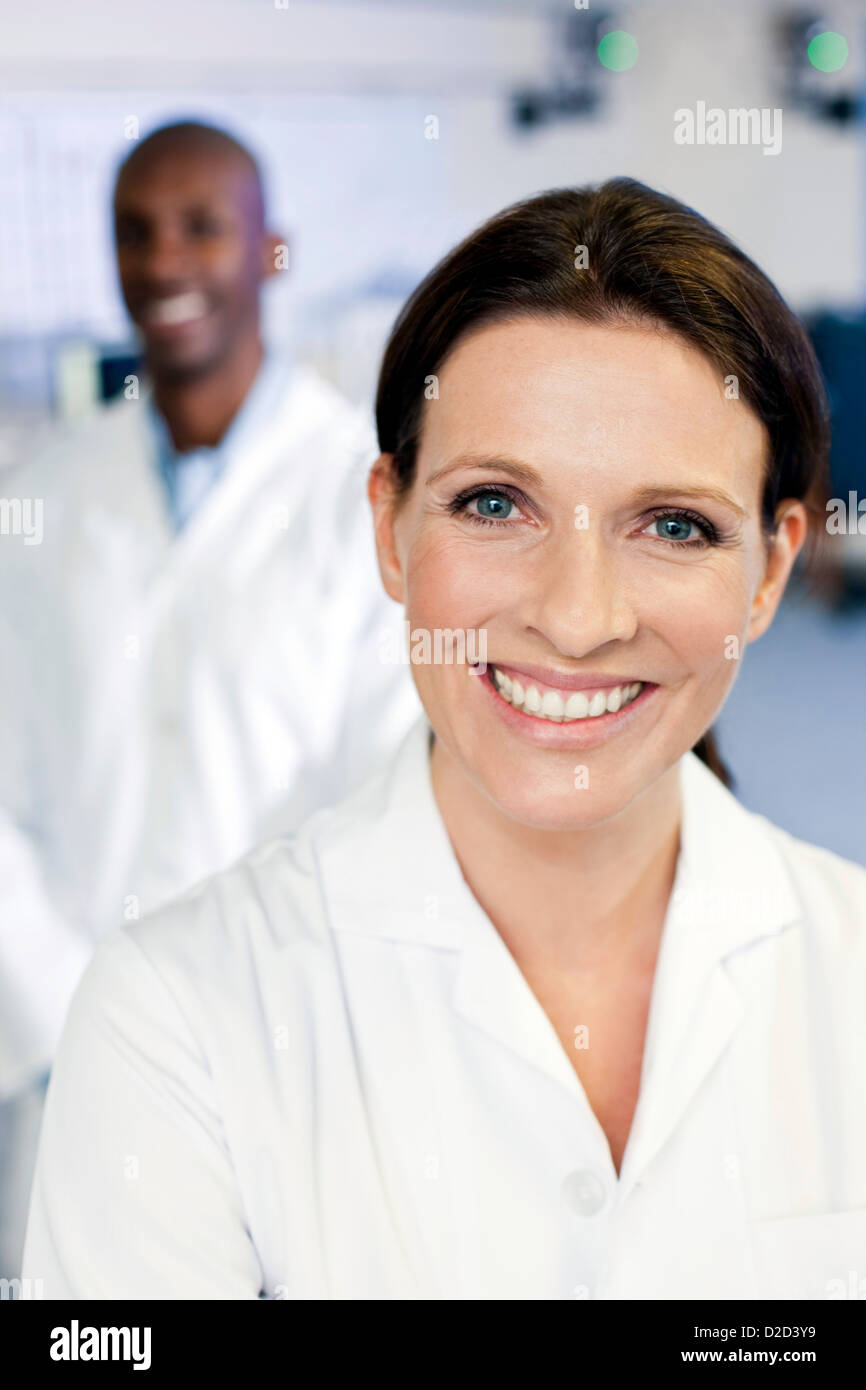 MODEL RELEASED Sports science researchers Stock Photo
