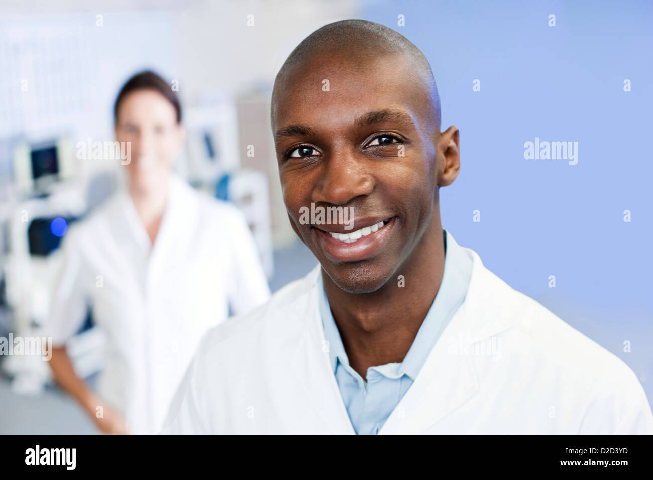 MODEL RELEASED Sports science researchers Stock Photo