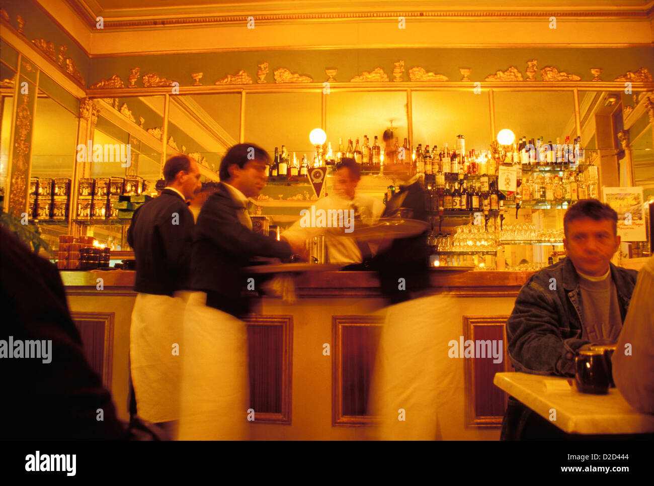 France, Aix-En-Provence. Interior Of Cafe Stock Photo - Alamy