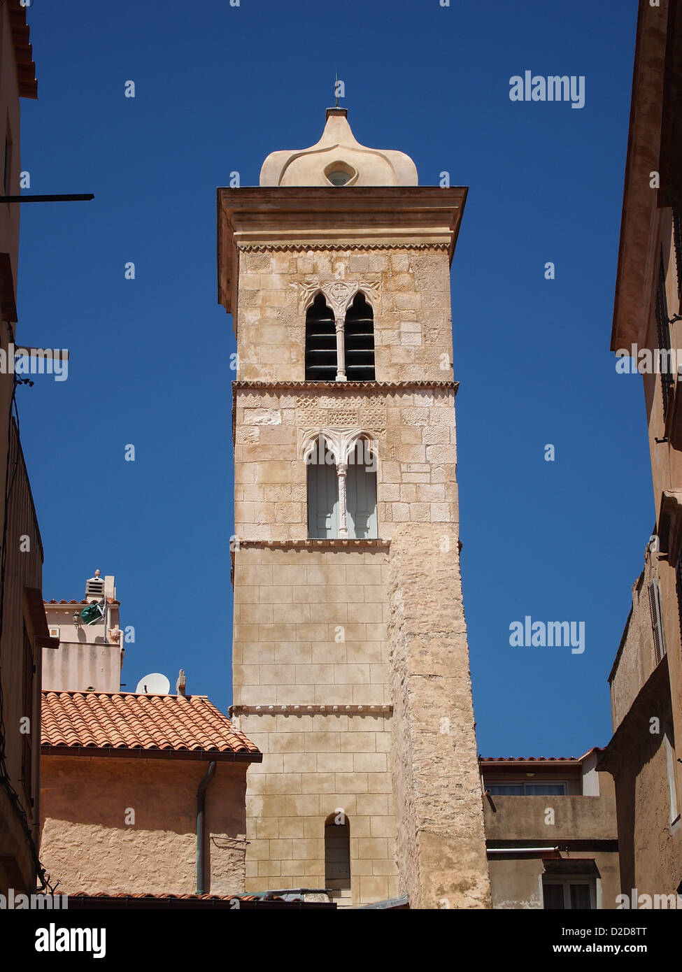 A simple church in Ajaccio Stock Photo