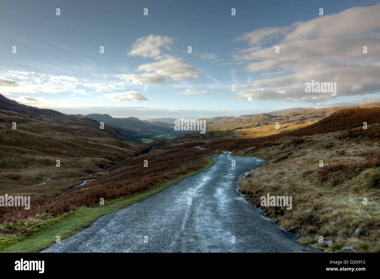 Hardknott Pass, Cumbria Stock Photo Alamy