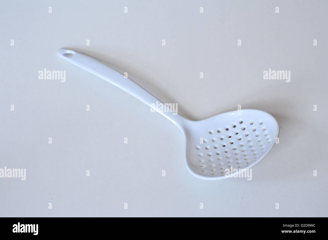 plastic kitchen spoon Stock Photo