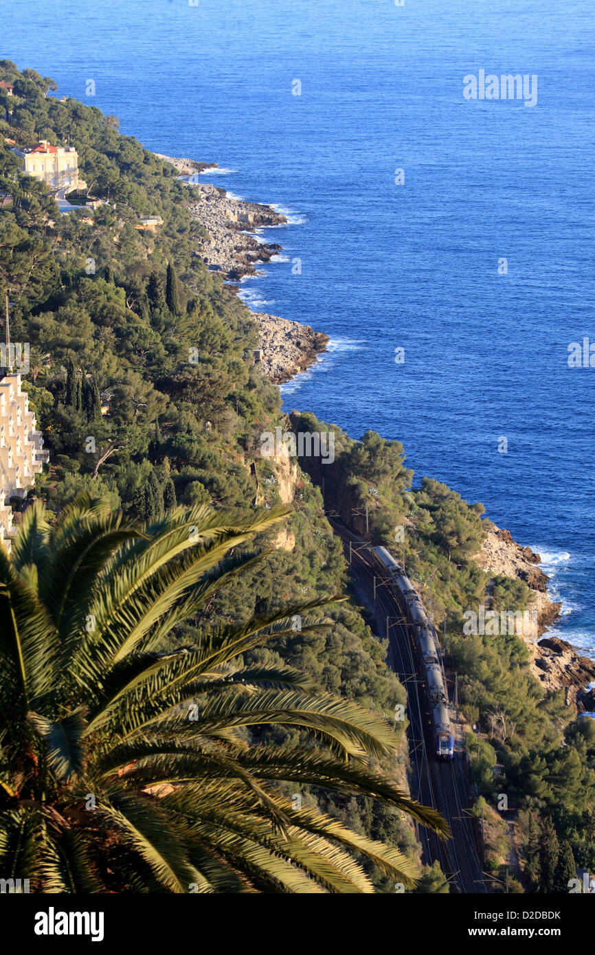 Top view above the Cap Martin near Menton Stock Photo Alamy Top view above the Cap Martin near Menton Stock Photo Alamy