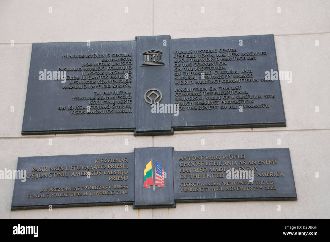 Vilnius ommemorative plaque hi-res stock photography and images - Alamy