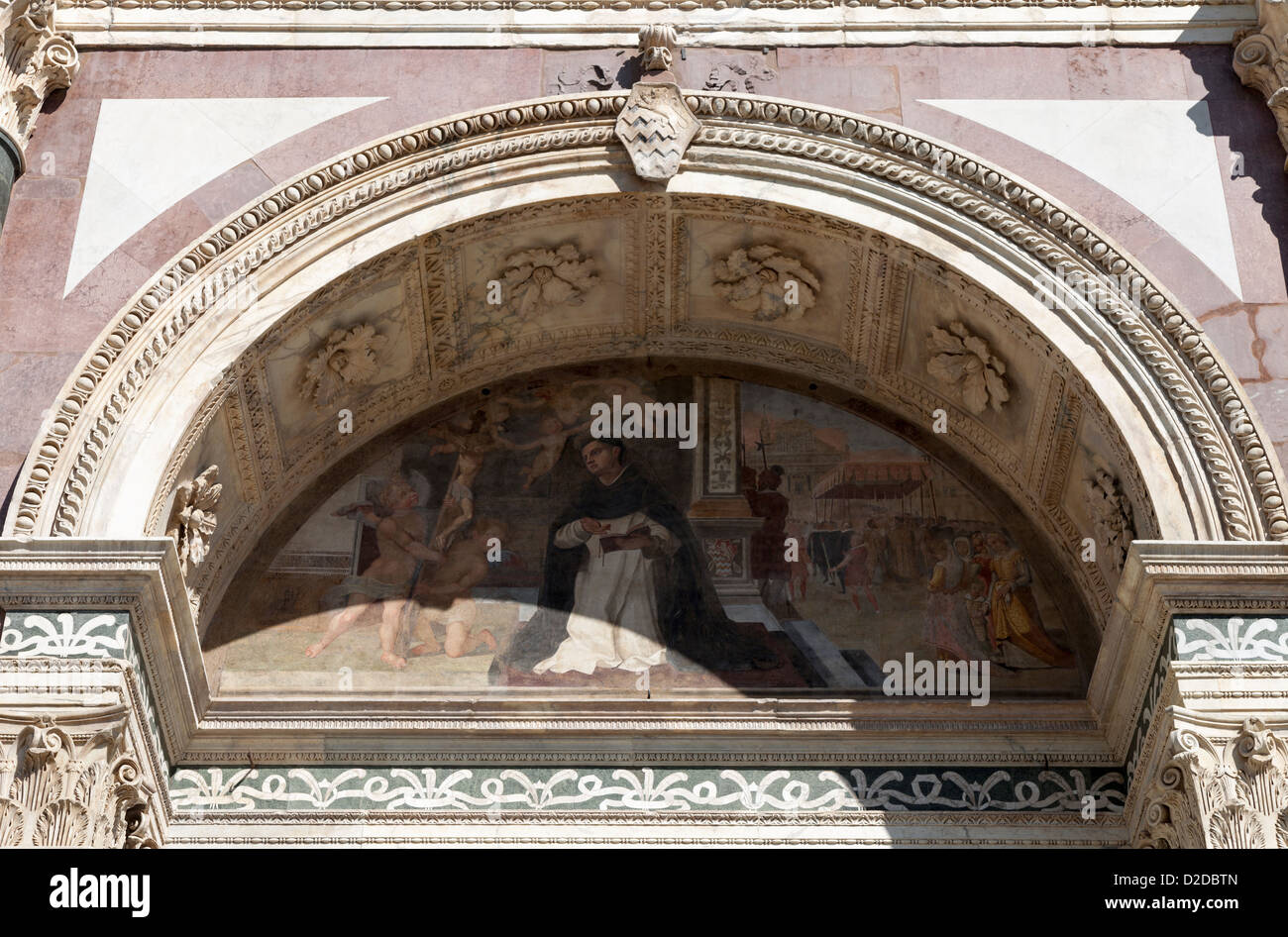 lunette mosaic, Florence Cathedral Stock Photo