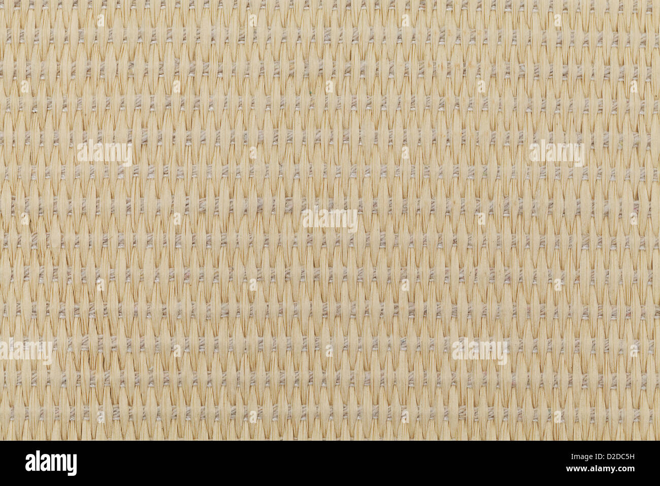 Close-up photo of weaving of straw and flax Stock Photo