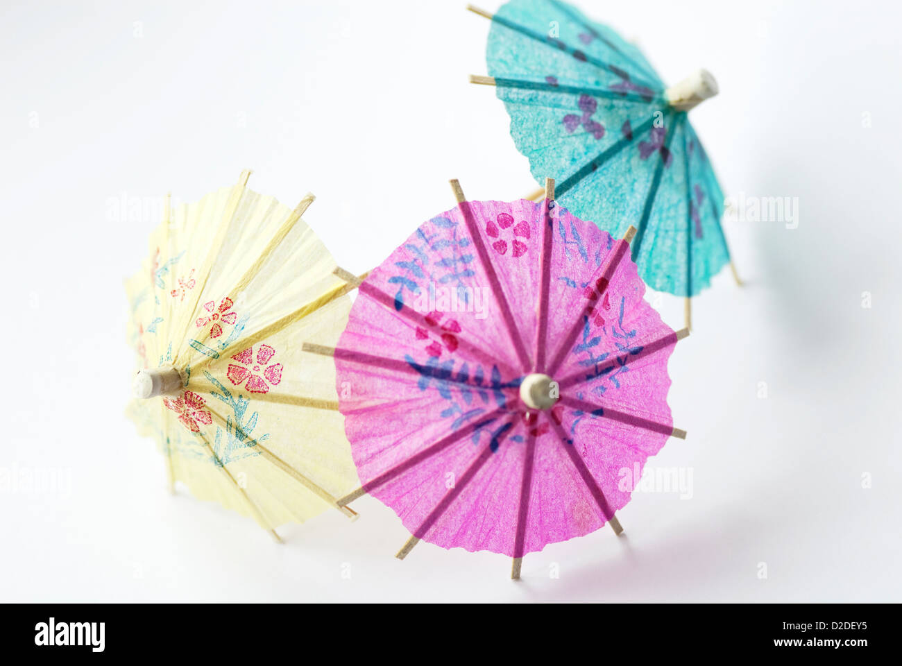 cocktail sticks and umbrellas Stock Photo Alamy