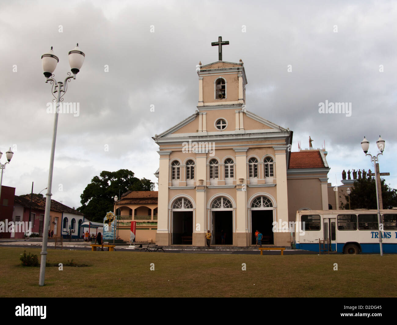Historic buildings in the city of Bragança. Pará state, north Brazil Stock Photo