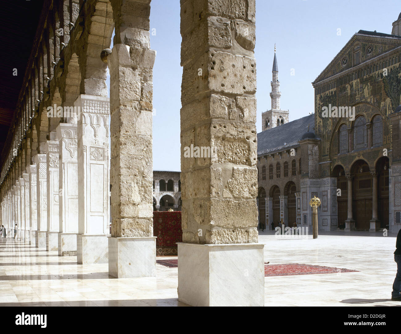 Syria. Damascus. Umayyad Mosque or Great Mosque of Damascus. Built in the early 8th century. Stock Photo